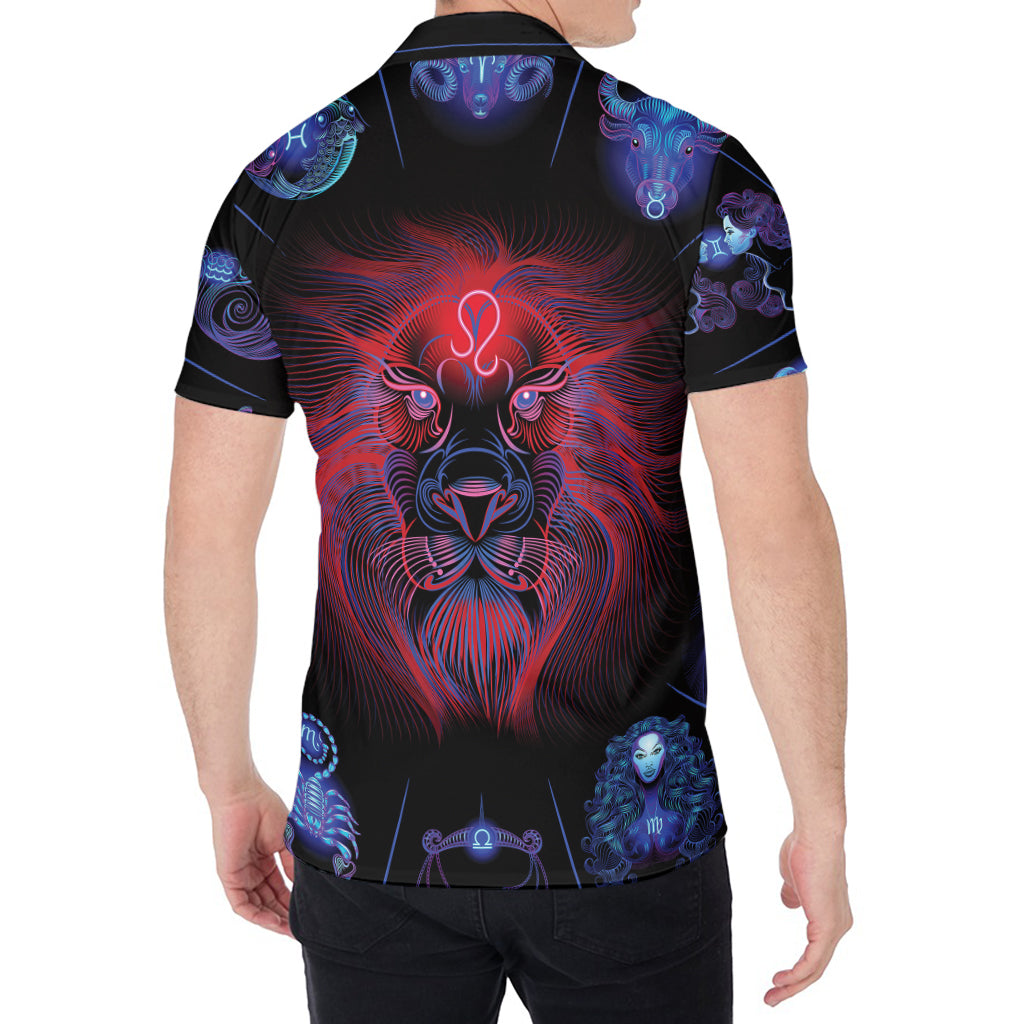 Leo And Astrological Signs Print Men's Shirt