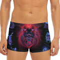 Leo And Astrological Signs Print Men's Short Boxer Briefs