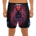 Leo And Astrological Signs Print Men's Split Running Shorts