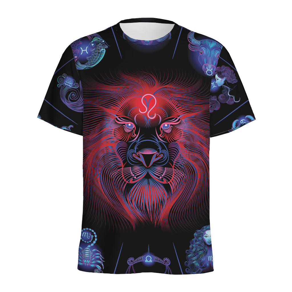 Leo And Astrological Signs Print Men's Sports T-Shirt