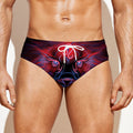 Leo And Astrological Signs Print Men's Swim Briefs