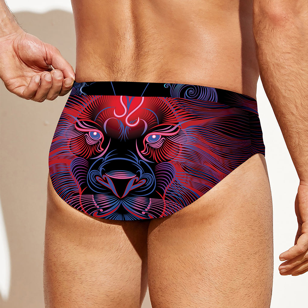 Leo And Astrological Signs Print Men's Swim Briefs