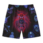 Leo And Astrological Signs Print Men's Swim Trunks