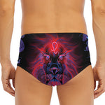 Leo And Astrological Signs Print Men's Triangle Swim Briefs