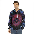 Leo And Astrological Signs Print Men's Velvet Pullover Hoodie