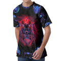 Leo And Astrological Signs Print Men's Velvet T-Shirt