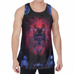 Leo And Astrological Signs Print Men's Velvet Tank Top
