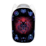 Leo And Astrological Signs Print Mesh Laundry Hamper