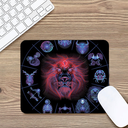 Leo And Astrological Signs Print Mouse Pad
