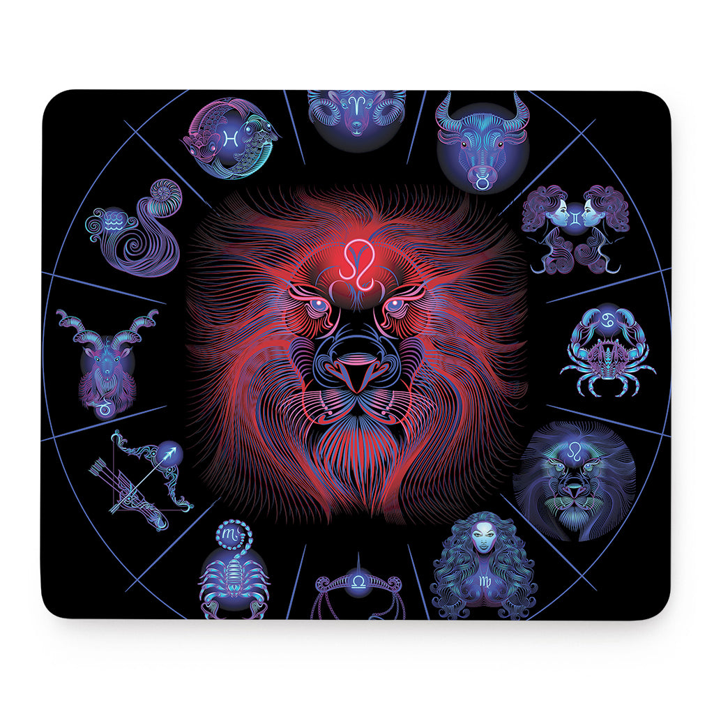 Leo And Astrological Signs Print Mouse Pad