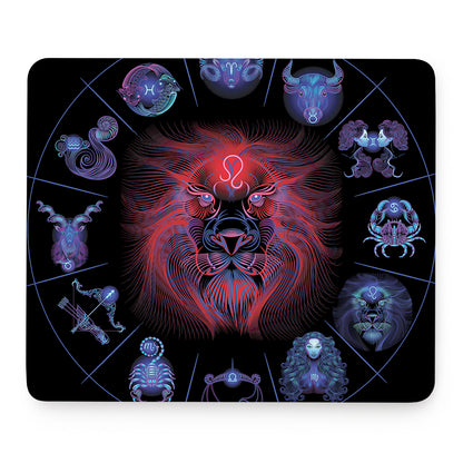 Leo And Astrological Signs Print Mouse Pad