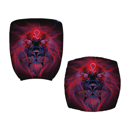 Leo And Astrological Signs Print Office Chair Cover