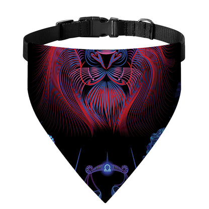 Leo And Astrological Signs Print Over The Collar Dog Bandana