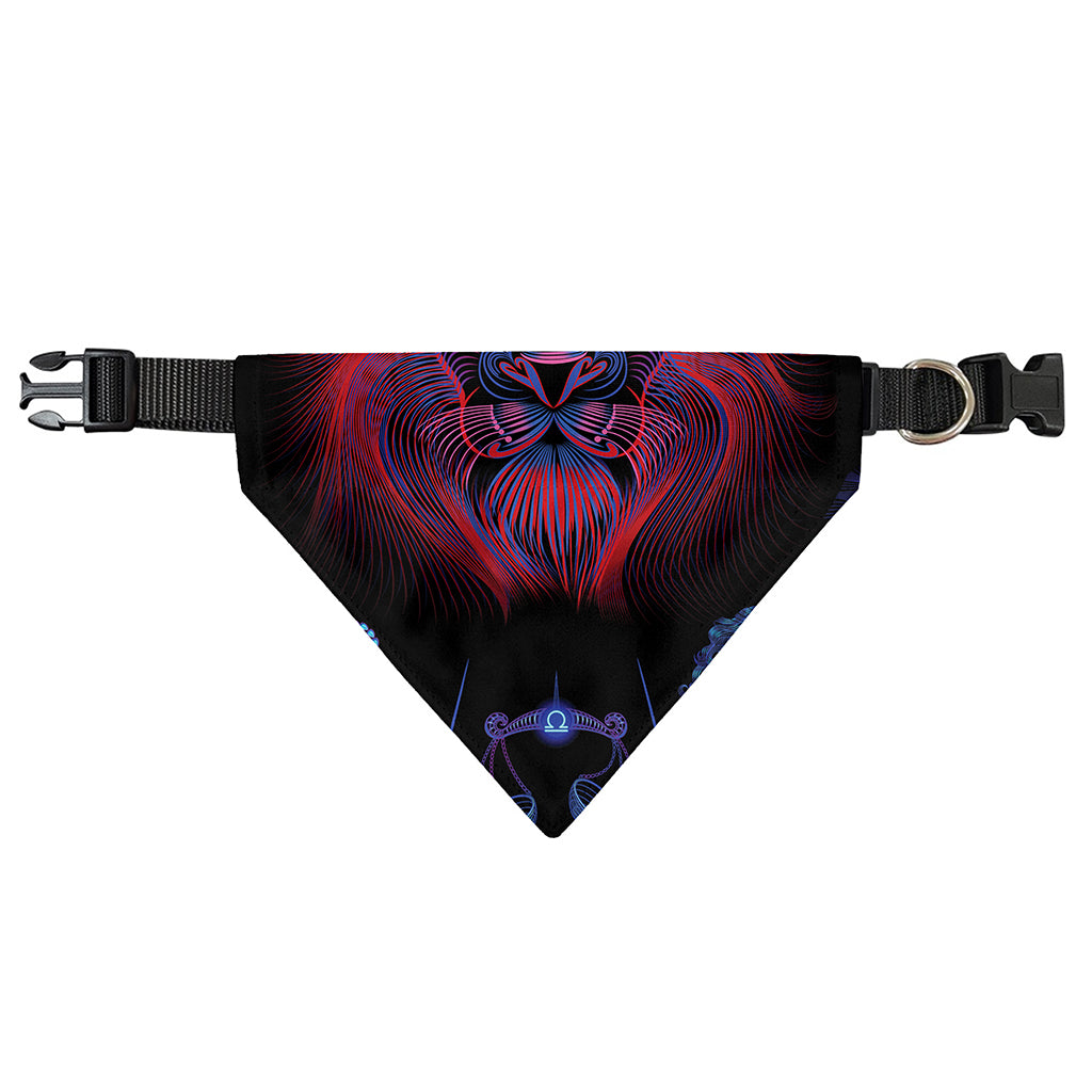 Leo And Astrological Signs Print Over The Collar Dog Bandana