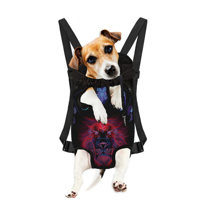Leo And Astrological Signs Print Pet Carrier Backpack