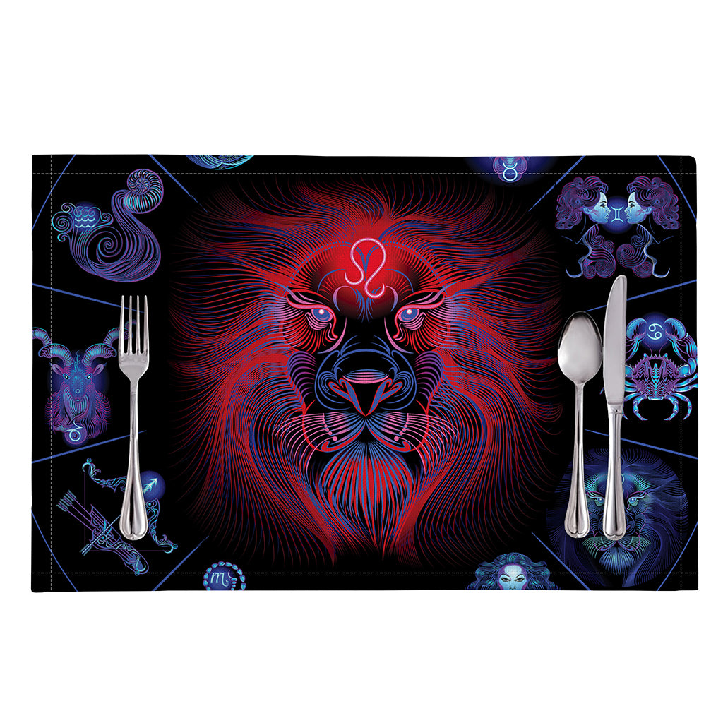 Leo And Astrological Signs Print Placemat