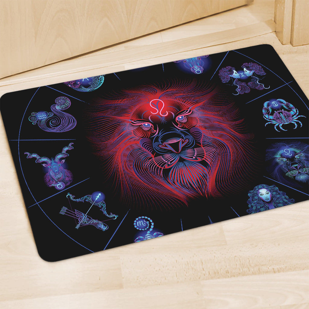 Leo And Astrological Signs Print Polyester Doormat