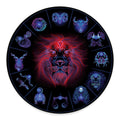 Leo And Astrological Signs Print Round Floor Mat