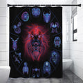 Leo And Astrological Signs Print Shower Curtain