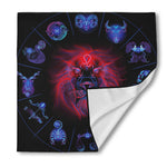 Leo And Astrological Signs Print Silk Bandana