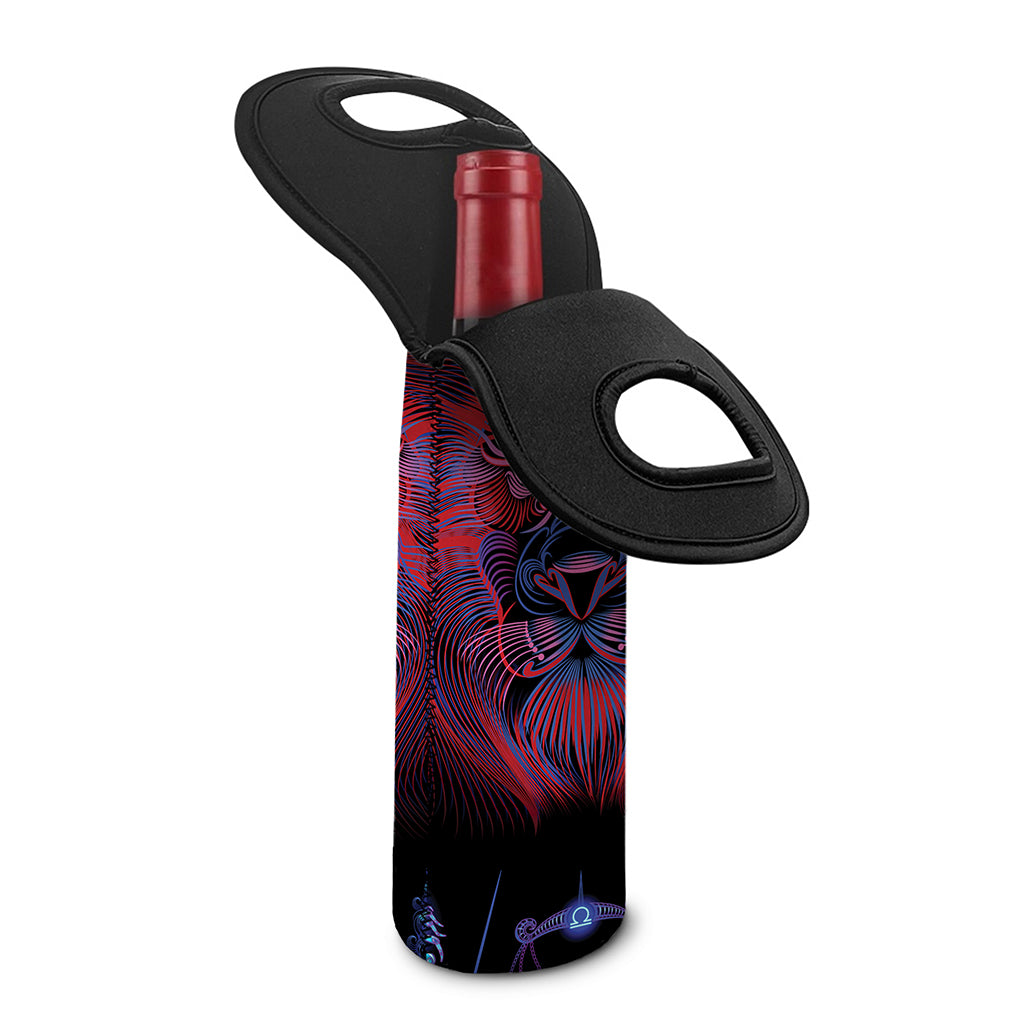 Leo And Astrological Signs Print Single Neoprene Wine Tote