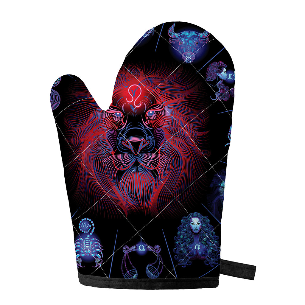 Leo And Astrological Signs Print Single Oven Mitt
