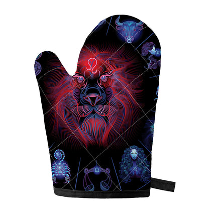 Leo And Astrological Signs Print Single Oven Mitt