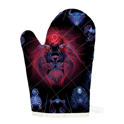 Leo And Astrological Signs Print Single Oven Mitt