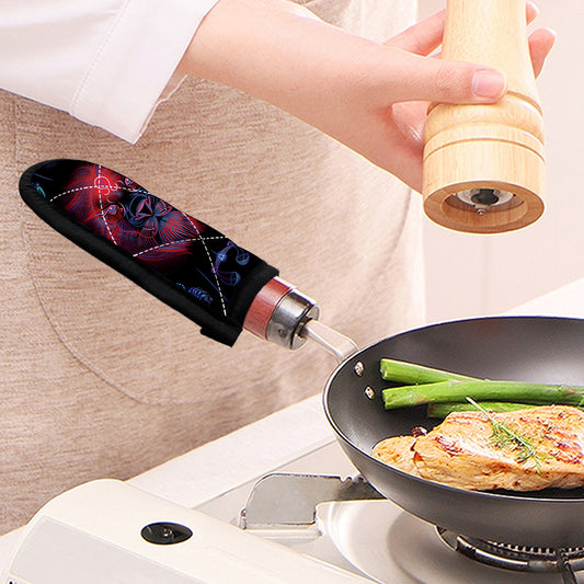Leo And Astrological Signs Print Skillet Handle Cover