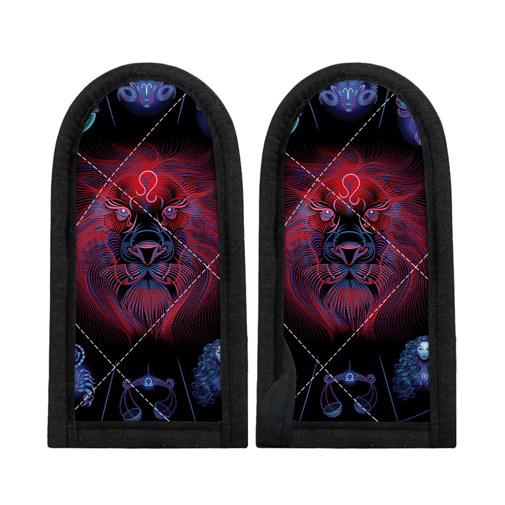 Leo And Astrological Signs Print Skillet Handle Cover