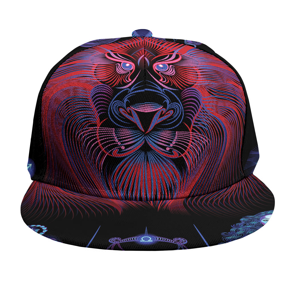 Leo And Astrological Signs Print Snapback Cap