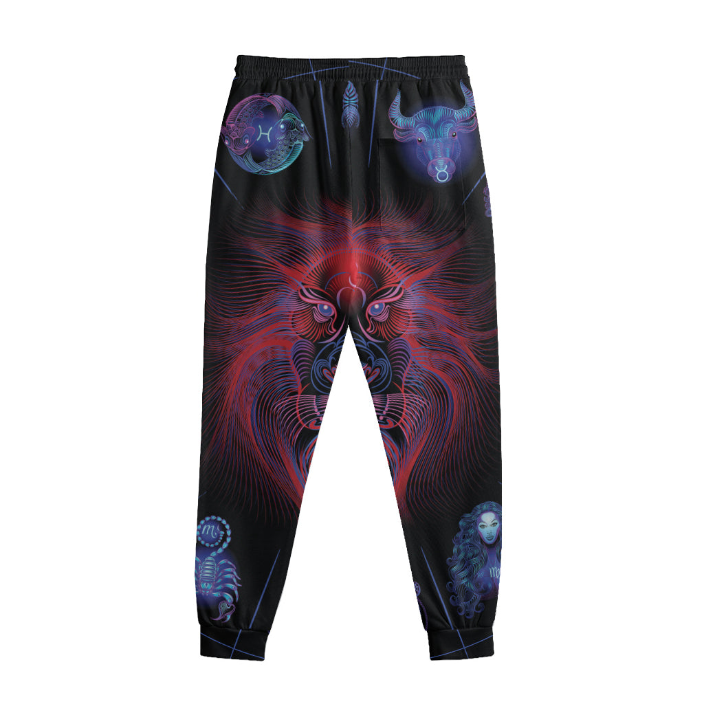Leo And Astrological Signs Print Sweatpants
