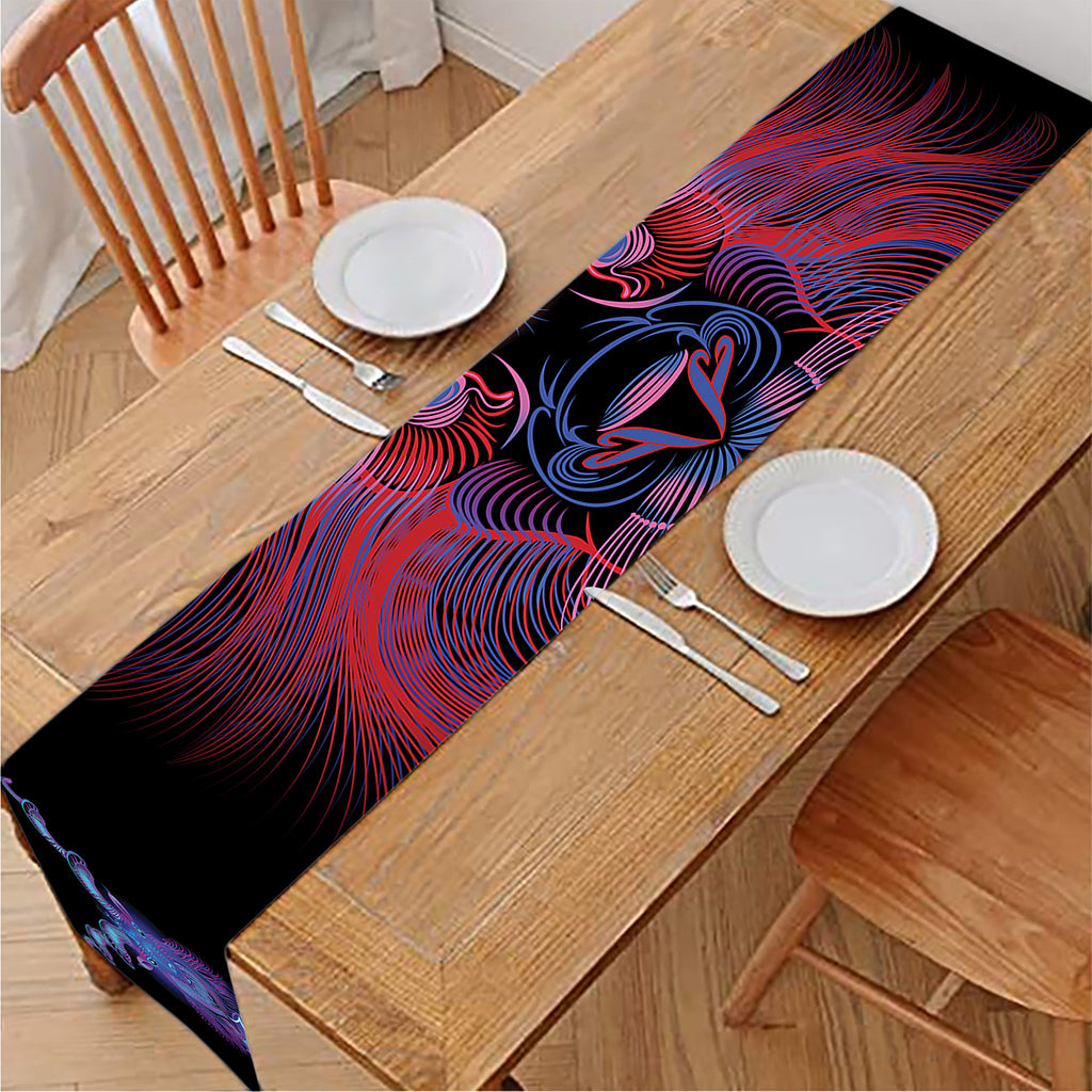 Leo And Astrological Signs Print Table Runner