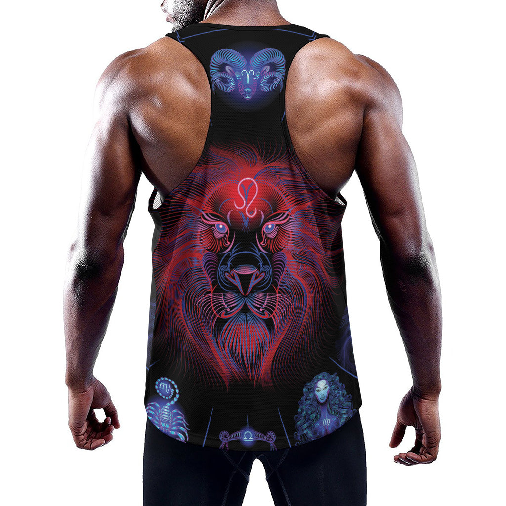 Leo And Astrological Signs Print Training Tank Top