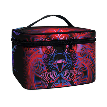 Leo And Astrological Signs Print Travel Makeup Bag