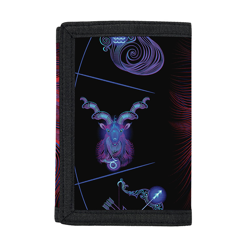 Leo And Astrological Signs Print Trifold Wallet