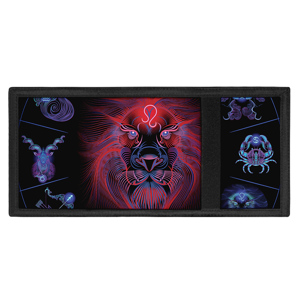 Leo And Astrological Signs Print Trifold Wallet
