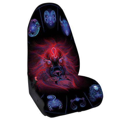 Leo And Astrological Signs Print Waterproof Car Seat Cover