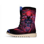 Leo And Astrological Signs Print Winter Boots