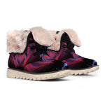 Leo And Astrological Signs Print Winter Boots