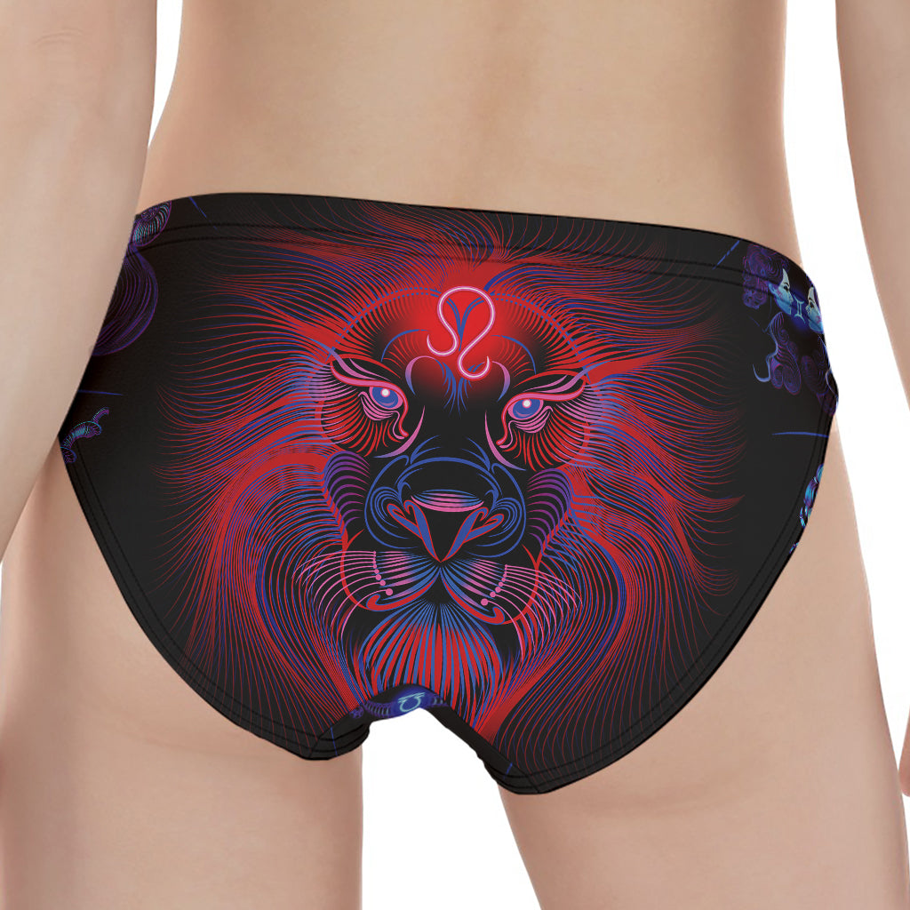 Leo And Astrological Signs Print Women's Panties