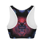 Leo And Astrological Signs Print Women's Sports Bra