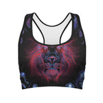 Leo And Astrological Signs Print Women's Sports Bra