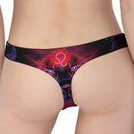 Leo And Astrological Signs Print Women's Thong