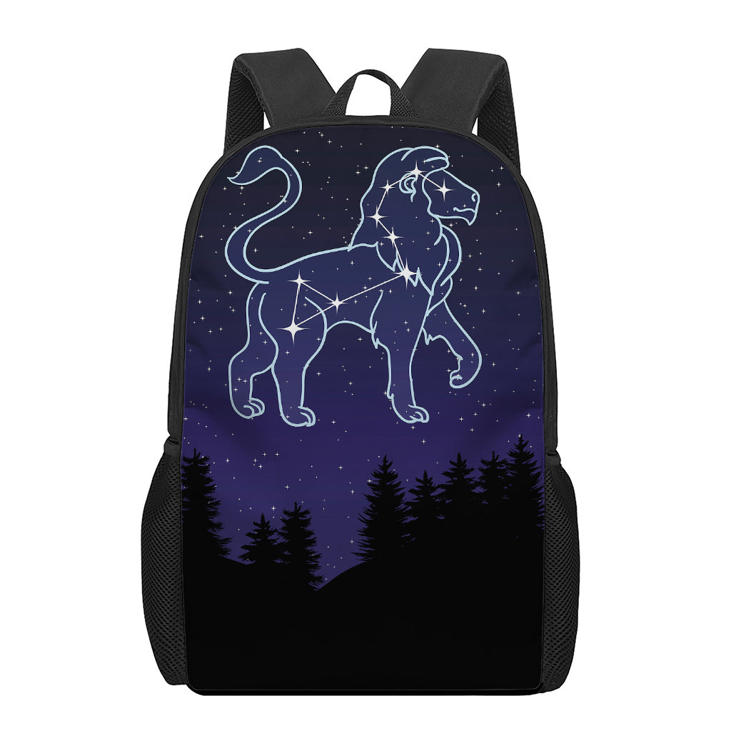 Leo Constellation Print 17 Inch Backpack