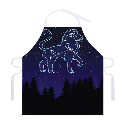 Leo Constellation Print Adjustable Apron