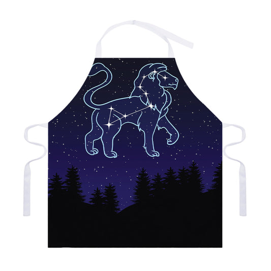 Leo Constellation Print Adjustable Apron