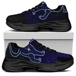 Leo Constellation Print Black Chunky Shoes