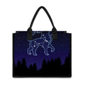 Leo Constellation Print Canvas Tote Bag