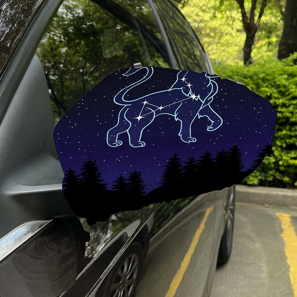 Leo Constellation Print Car Side Mirror Covers